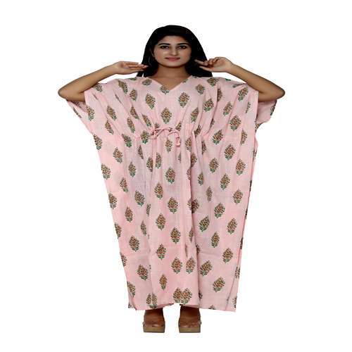 Handblock Kaftan Long