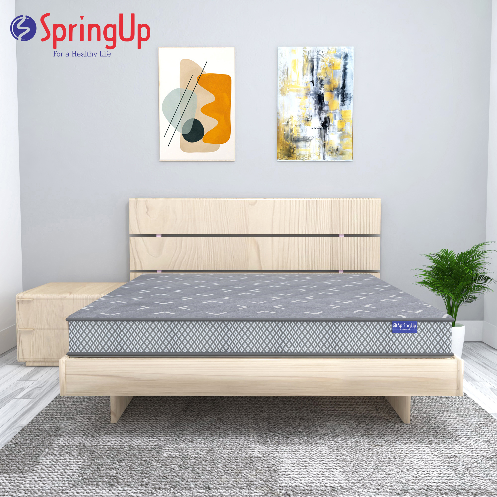 White Pocket Spring Mattress