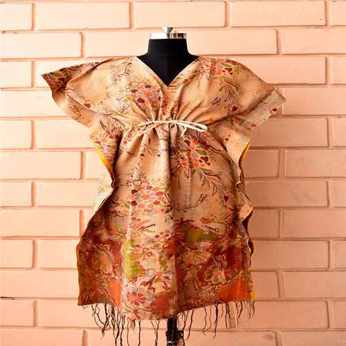 Medium Silk Kantha Kaftan