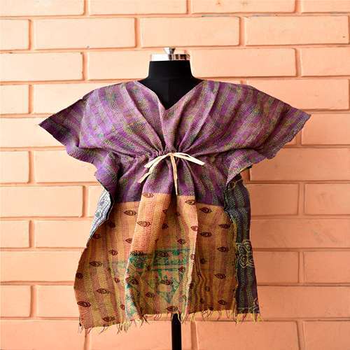 Medium Silk Kantha Kaftan