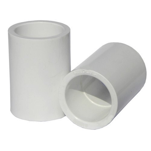 UPVC Coupler - Rigid White Circular Socket | ASTM/ISO Compliant, Smooth Surface, Ideal for Joining Plumbing Pipes