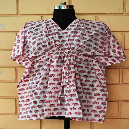 Short Hand Block Kaftan
