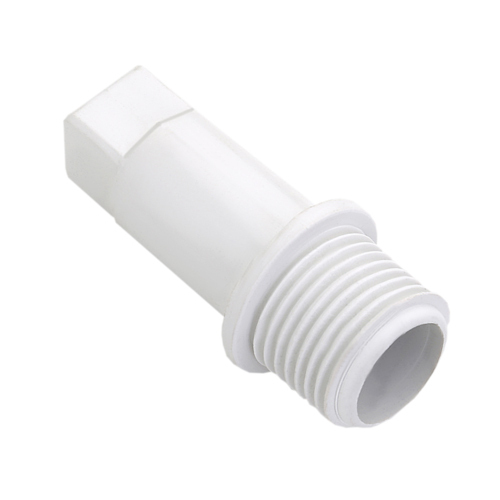 Upvc Long Plug - Upvc Material, Standard Size, White Color | Threaded Connection, Male Thread, Smooth Finish, Rigid Cylinder Shape