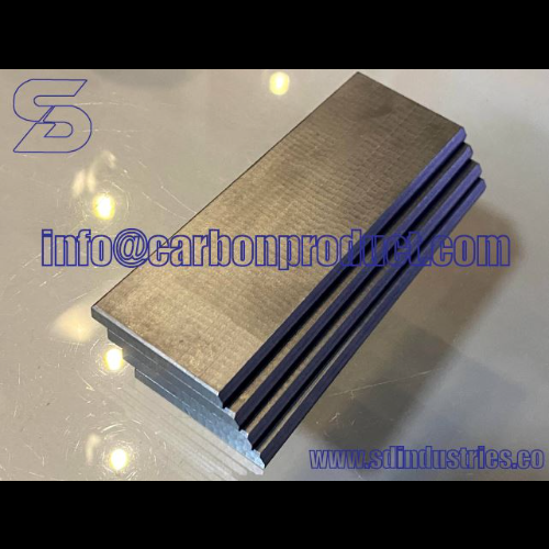 Sd Carbon - Carbon Material, 170x44x4 Mm Size | Black/grey Color, Vacuum Pump Compatible, Set Of 4 Vanes