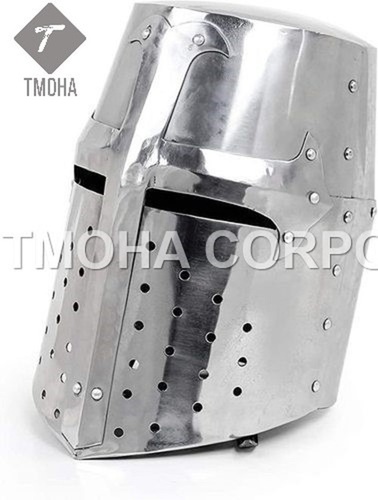 आयरन मध्यकालीन आर्मर हेलमेट नाइट हेलमेट क्रूसेडर हेलमेट प्राचीन हेलमेट क्रूसेडर हेलमेट Ah0183