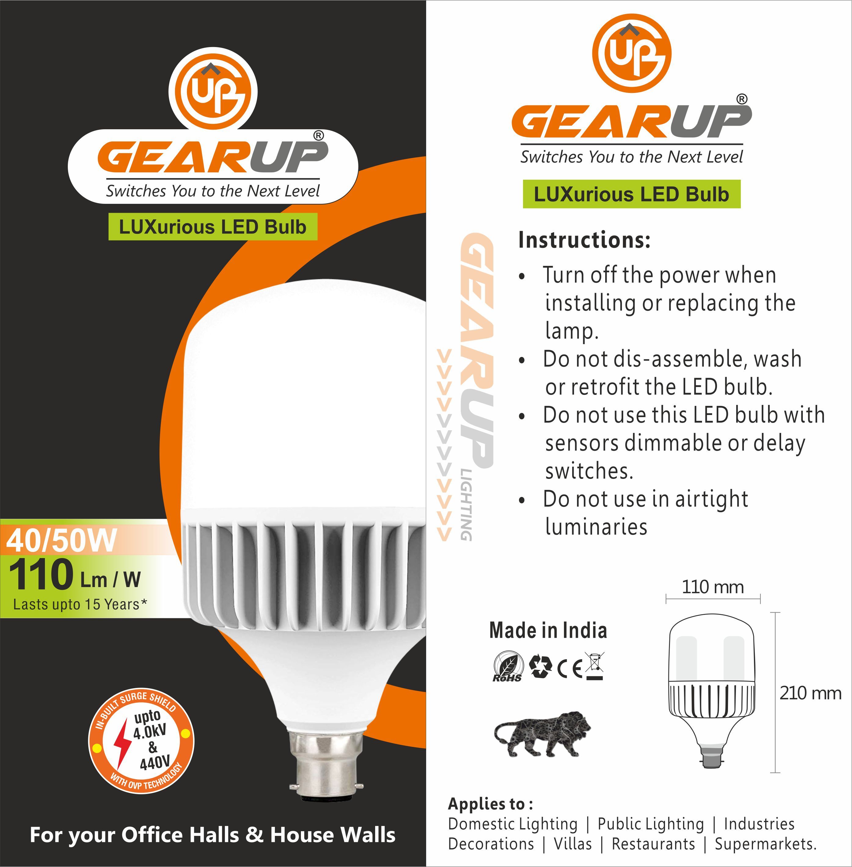 High Wattage Led Bulb Application: Lighting