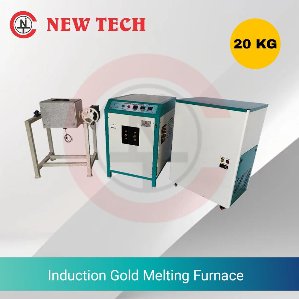 Induction Gold Melting Furnace With Tilting Unit 20 Kg - Application: Industrial