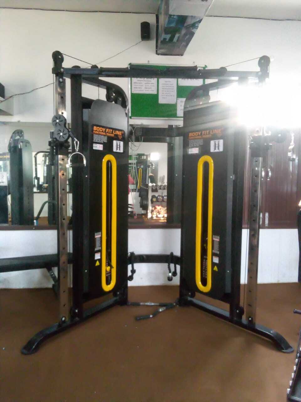 Functional Trainer - Pu Foam & Steel, 2000 X 1500 X 2200 Mm, Black | Heavy Duty Build, Powder Coated Finish, Imported Pulley System, 1 Year Warranty