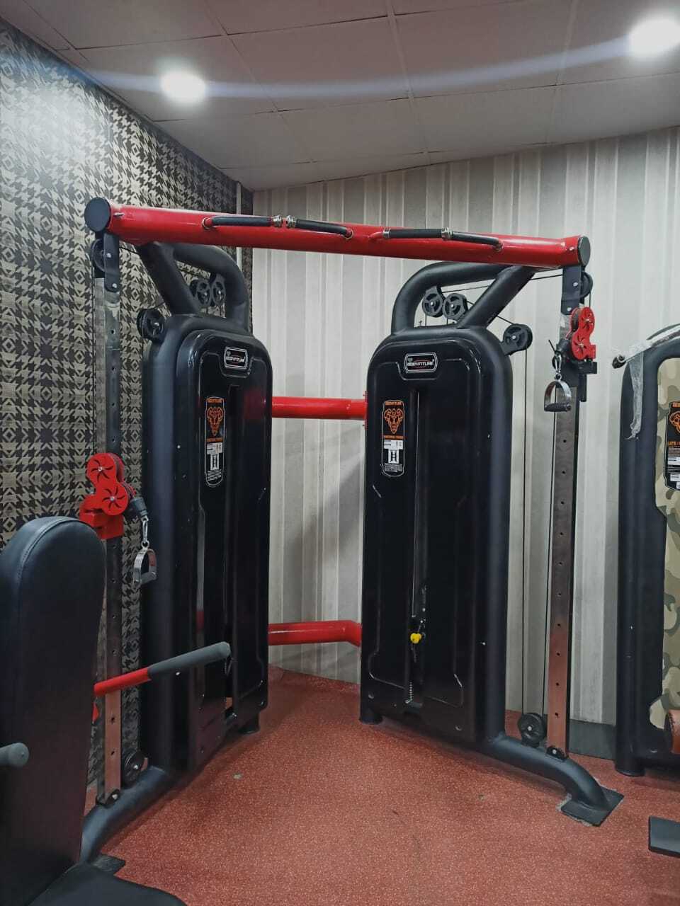 Functional Trainer - Pu Foam & Steel, 2000 X 1500 X 2200 Mm, Black | Heavy Duty Build, Powder Coated Finish, Imported Pulley System, 1 Year Warranty
