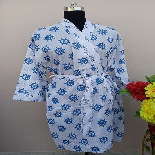 Handblock Kimono