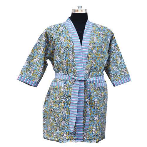 Handblock Kimono