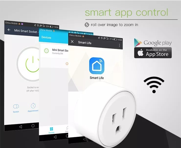 Wifi Power Socket Plug 10a Wifi Smart Socket Alexa
