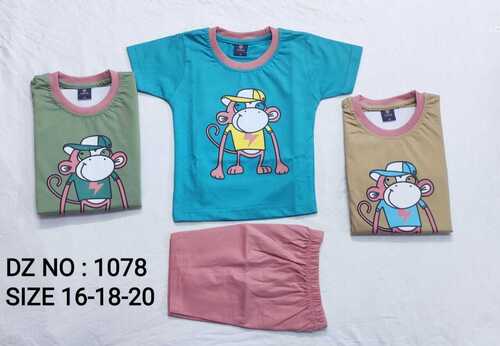 Kids Casual T-Shirt And Shorts Age Group: 6Month-2Years