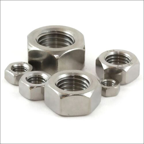 Industrial MS Hexagonal Nut - Mild Steel, Customized Size, Silver Color | Ideal for Connecting Metal and Wood Components in Various Applications