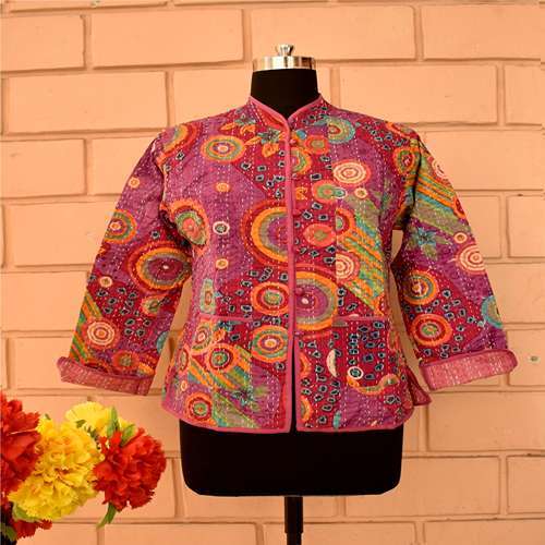 Short Kantha Jacket