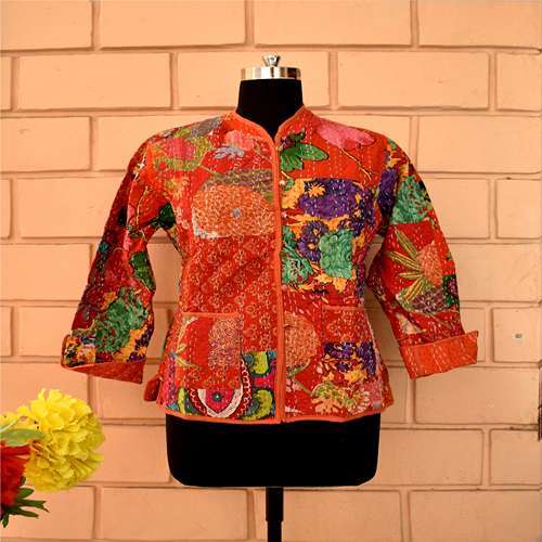 Print Patch Kantha Jacket
