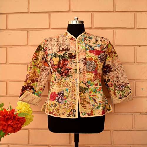Print Patch Kantha Jacket