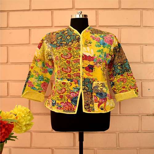 Print Patch Kantha Jacket