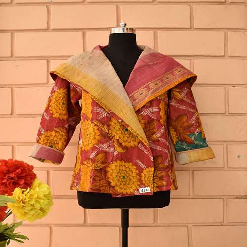 Round Nack Vintage Jacket