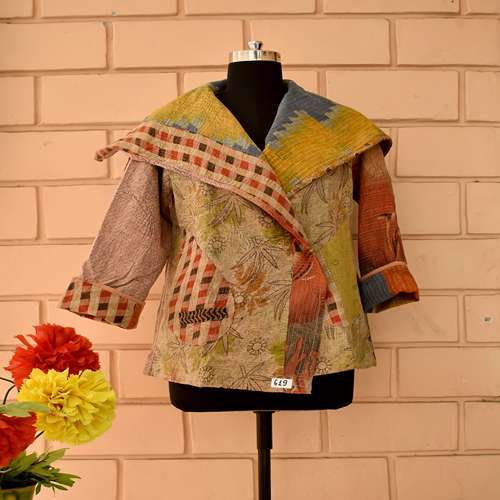 Round Nack Vintage Jacket
