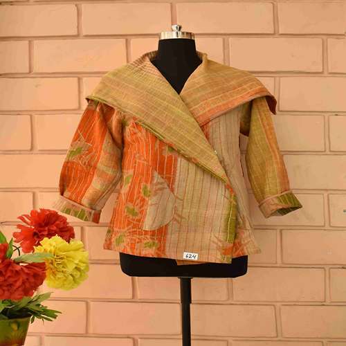 Round Nack Vintage Jacket