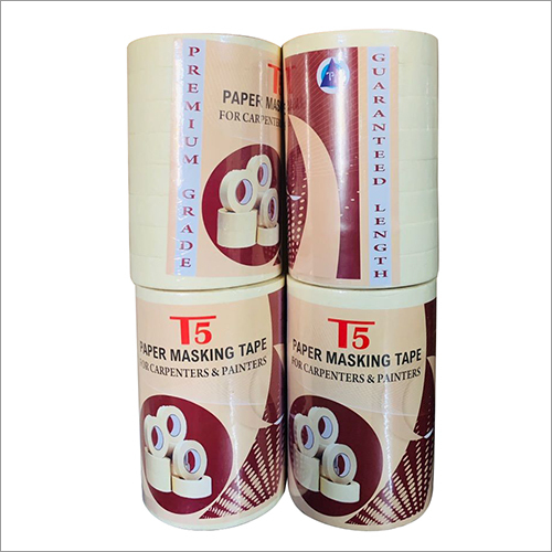 Crap Paper Masking Tape - Colored | Single-sided Adhesive, Versatile Masking Solution For Crafting And Painting Projects