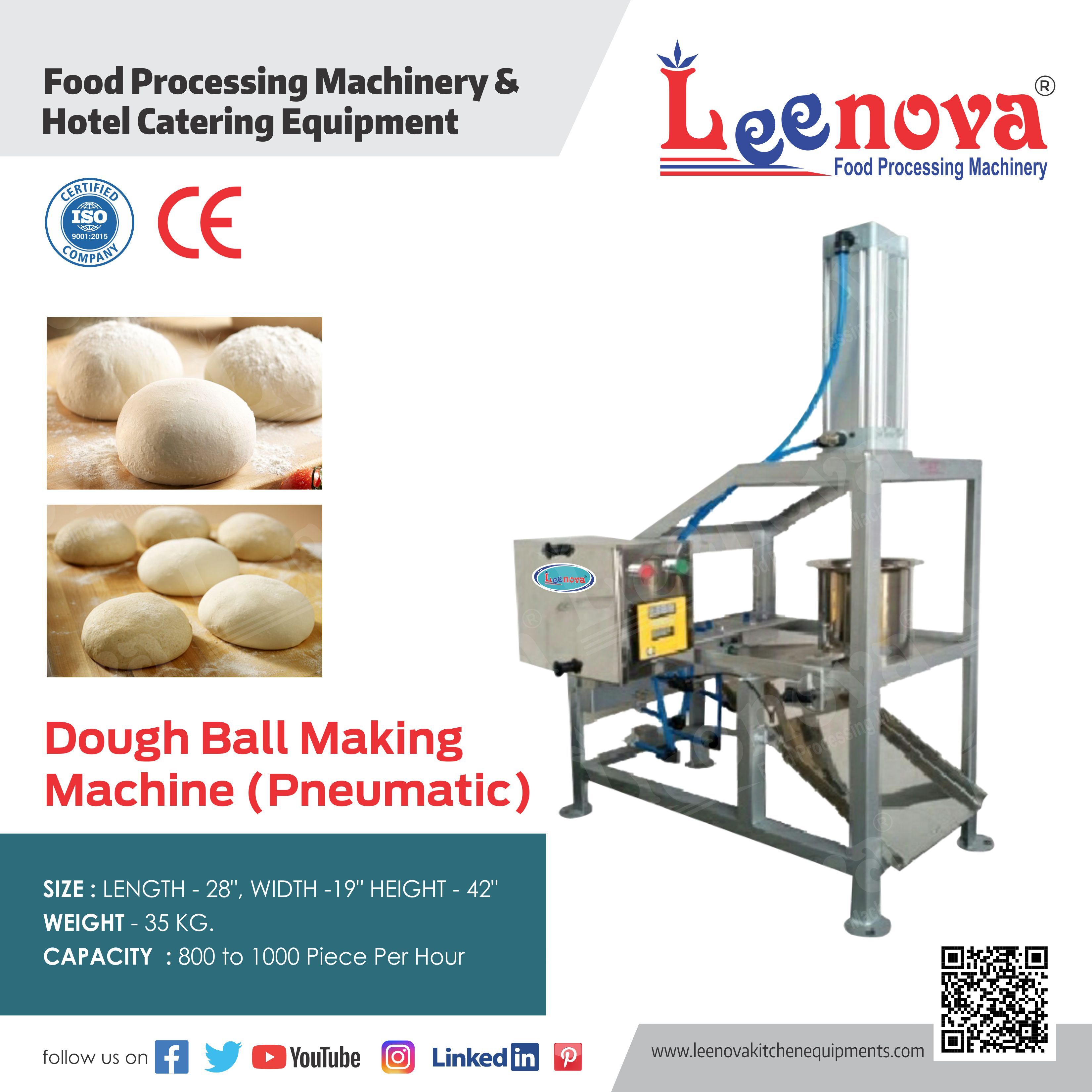 Dough Ball Making Machine Height: 31 Inch (In)