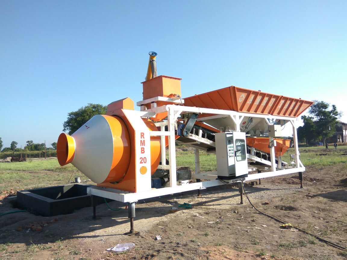 Automatic Compact Reversible Batching Plant Discharging Height: 2.1 Mtr