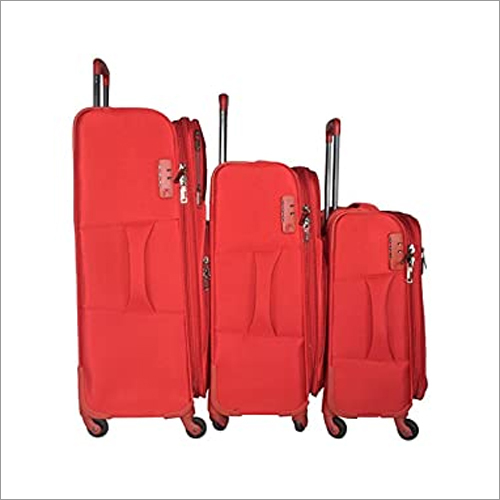 Red Travel Trolley Bags With Wheel