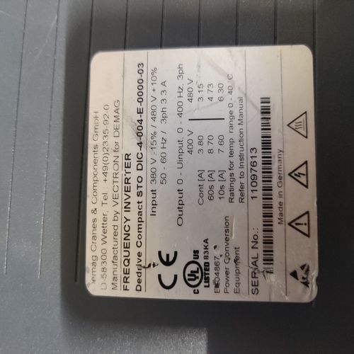 Demag Dic-4-004-e-0000-03 Frequency Inverter Drive