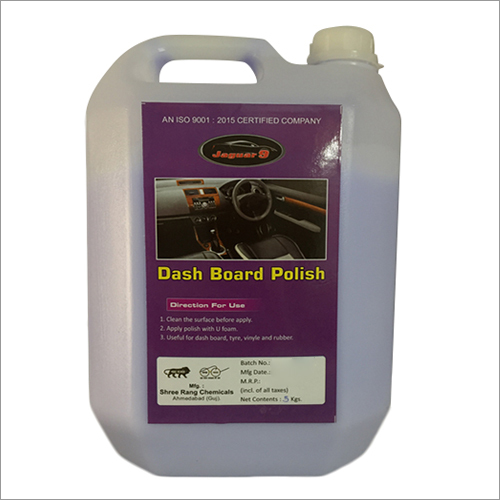 5 Ltr Dash Board Polish Car Polishers Size: 5L