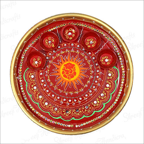 Polishing 12 Inch Decorative Pooja Thali