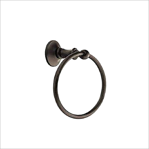 ब्लैक वॉल माउंटेड टॉवल रिंग