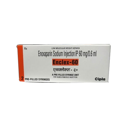 Enclex (Enoxaparin) 60mg/0.6ml Injection Ingredients: Enoxaparin (60mg)