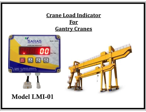 Safe Load Indicator - Ms Box With Powder Coating, Red Color | Customized Auto Cutoff For Eot/gantry Cranes, Dynamic Loading Display, Wireless Option And Fast Installation