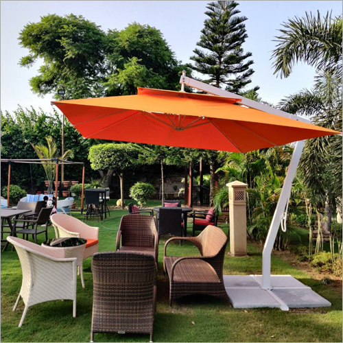 Side Pole Umbrella - Aluminum Frame, Various Sizes, Custom Colors | Weather-resistant Fabric, User-friendly Tilt Mechanism, Stylish Design