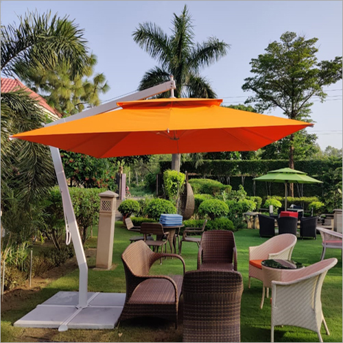 Side Pole Umbrella - Aluminum Frame, Various Sizes, Custom Colors | Weather-resistant Fabric, User-friendly Tilt Mechanism, Stylish Design