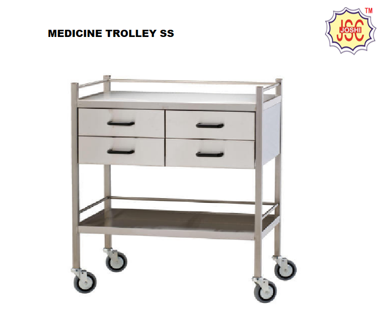 Multipurpose Trolleys - Metal & Plastic Framework, For Animal Pharmaceutical And Biomedical Applications - Z-shape, Dressing, Instrument, And Medicine Types