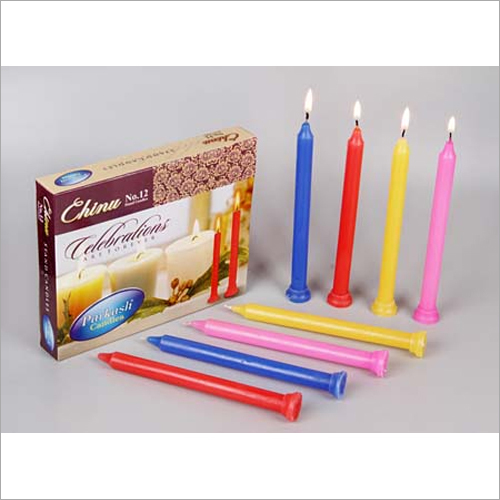 Wax Candles - Paraffin Wax, Cotton Wick | Relighting for Home Decoration & Religious Activity