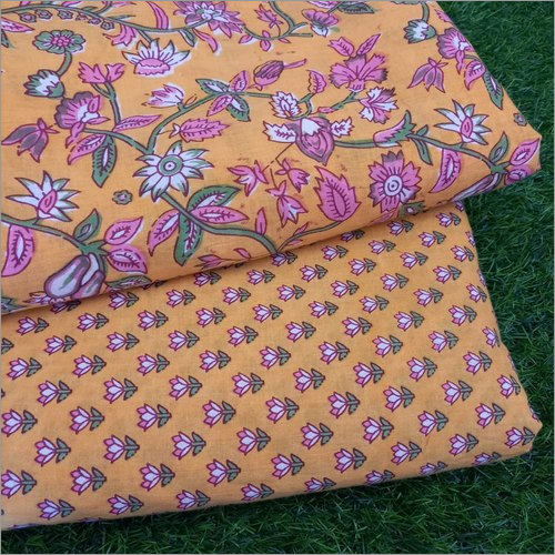 Ladies Printed Cotton Dress Fabric - 100% Cotton, Multicolor | Washable,  All Season, Printed Style for Salwar, Suits, and Kameez Design - 100% Cotton,  Multicolor | Washable, All Season, Printed Style For