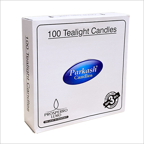 Silver 100 Tealights Candles
