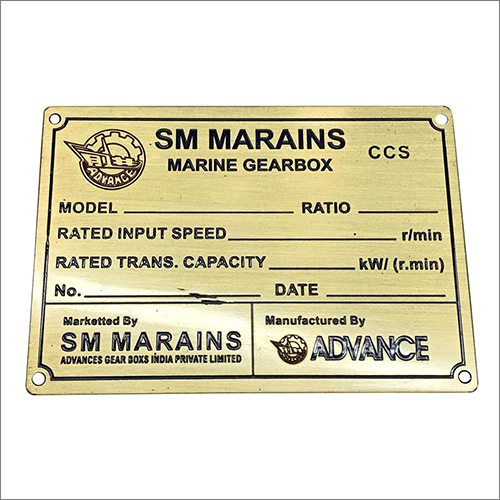 Industrial Stainless Steel Nameplate