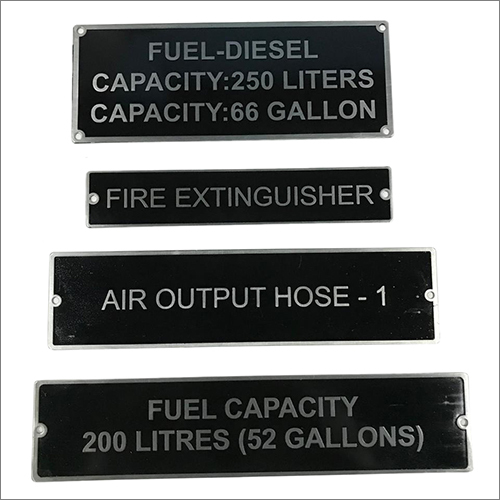 Industrial Stainless Steel Nameplate