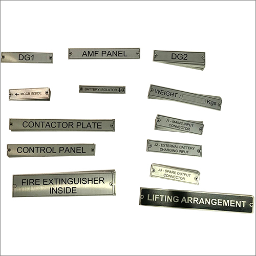 Industrial Stainless Steel Nameplate