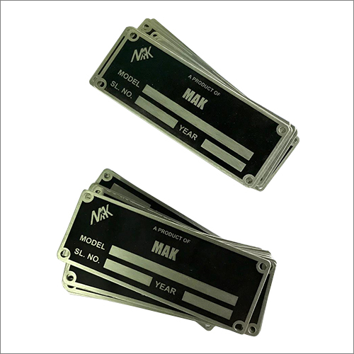 Industrial Stainless Steel Nameplate