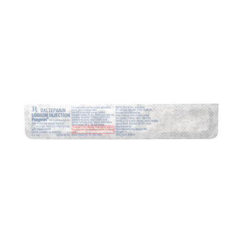 Fragmin (Dalteparin) 2500iu/0.2ml Injection Ingredients: Dalteparin (2500iu)