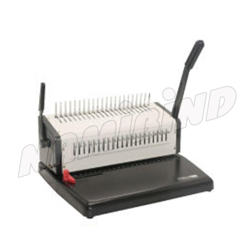 Comb Binding Machine - 400x340x220 Mm Dimensions | Manual Operation, 14 Sheets Punch Capacity, 10 Kg Weight, 1-year Warranty