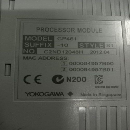 Yokogawa Cp461-10-s1 Processor Module