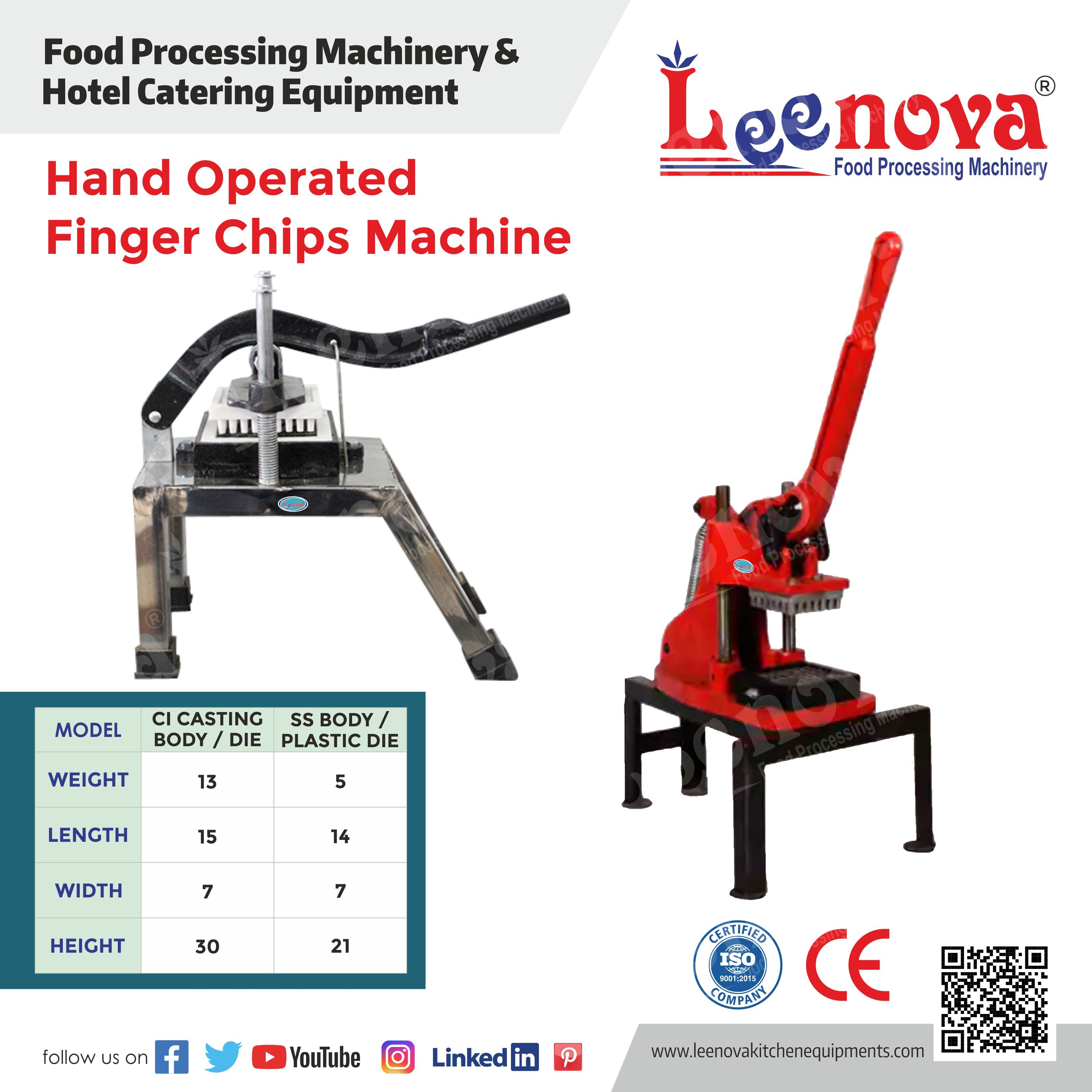 Finger Chips Machine Application: Commercial