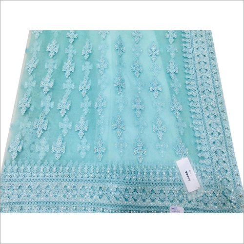 Casual Sky Blue Net Saree